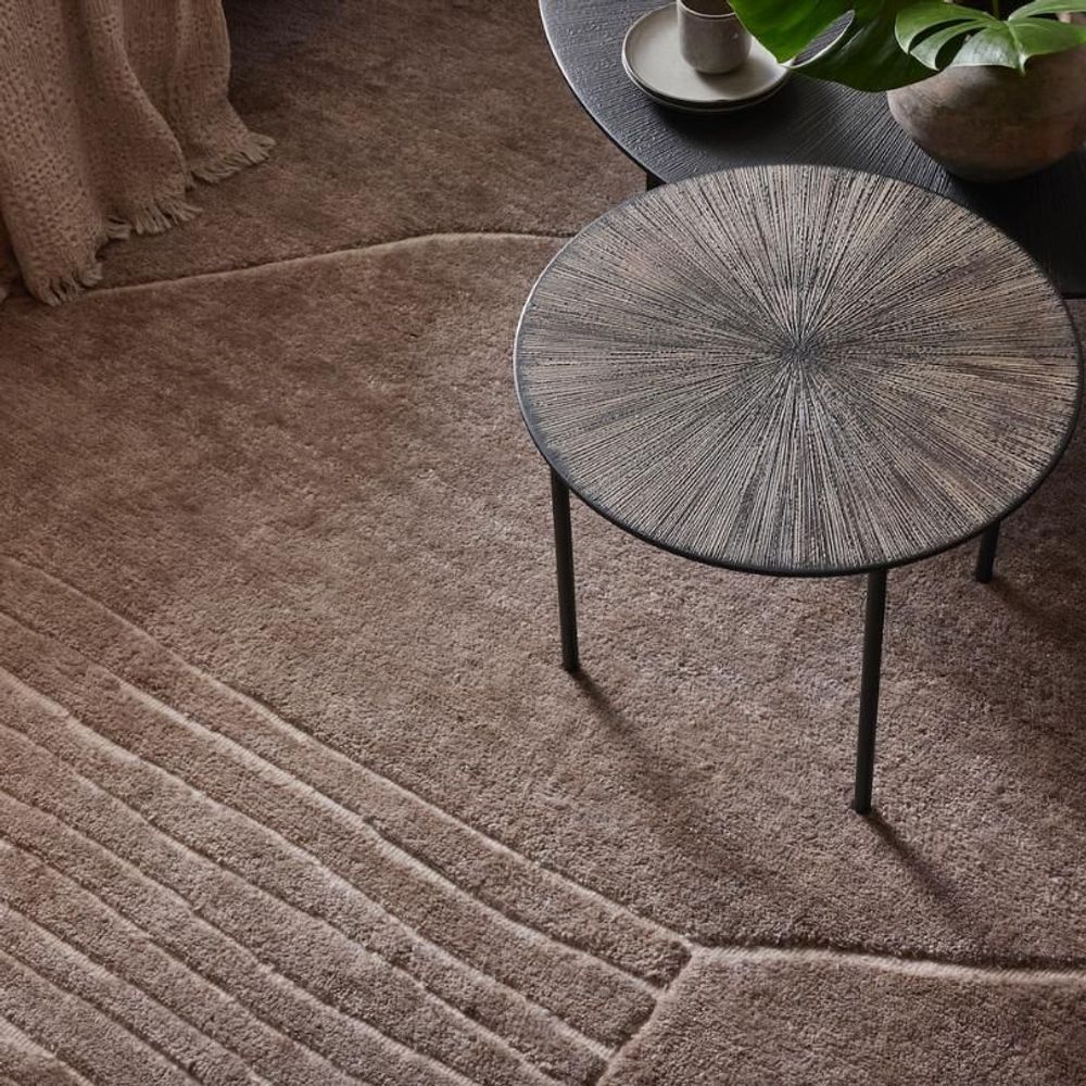 Tapis design - Tapis Landscape - Fields, beige - REZAS RUGS