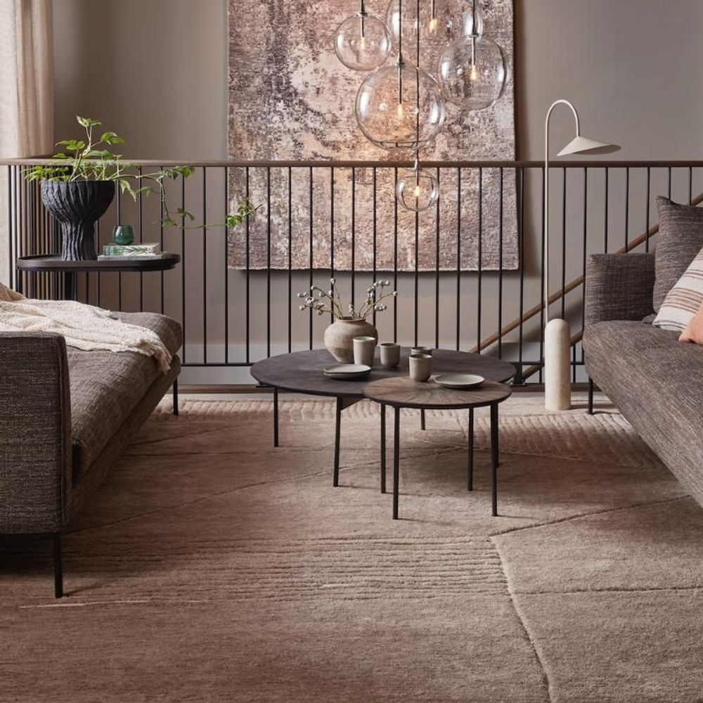 Tapis design - Tapis Landscape - Fields, beige - REZAS RUGS
