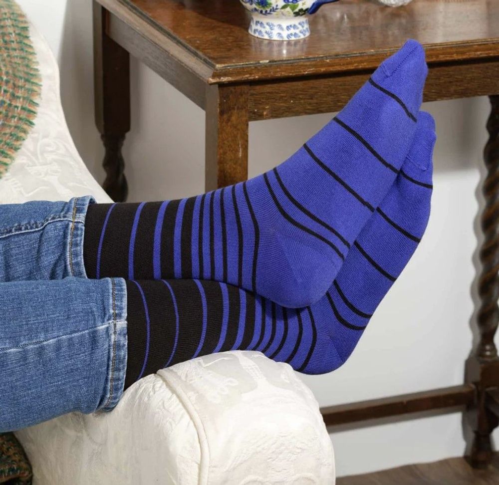 Socks - Supima cotton socks with retro stripes - PEPER HAROW SOCKS