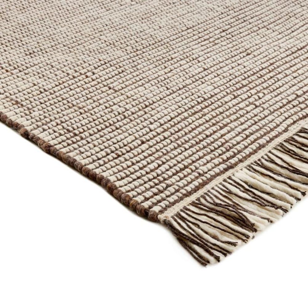 Tapis design - Tapis Nordic Flair - Brown White - REZAS RUGS