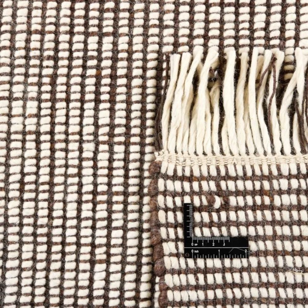 Tapis design - Tapis Nordic Flair - Brown White - REZAS RUGS