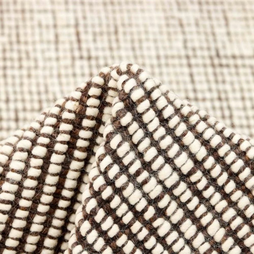 Tapis design - Tapis Nordic Flair - Brown White - REZAS RUGS