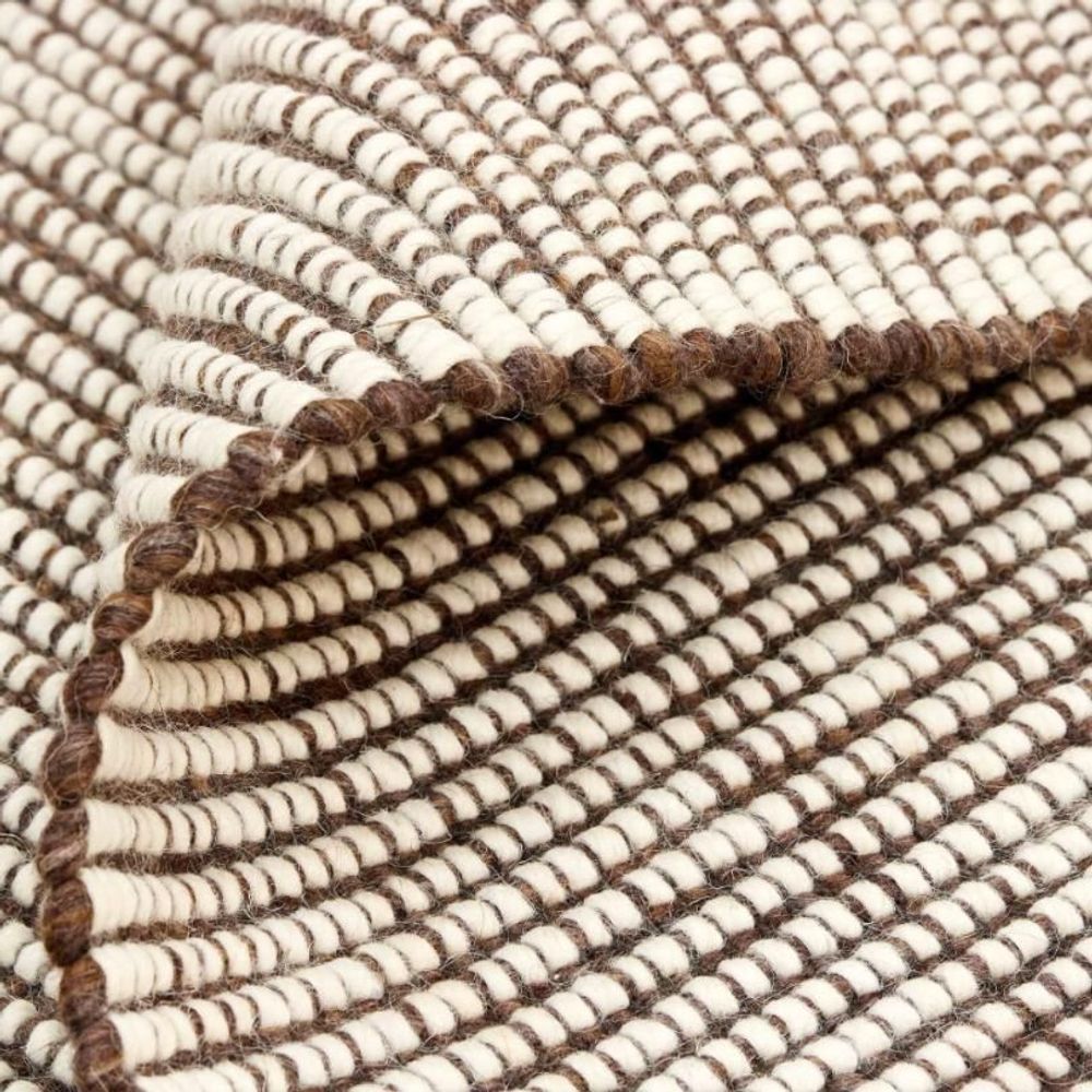 Tapis design - Tapis Nordic Flair - Brown White - REZAS RUGS