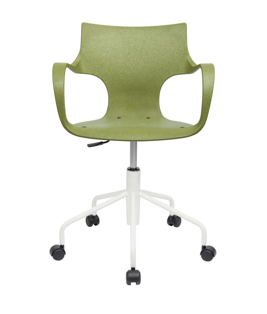 Office seating - ERBI MISKI CHAIR, swivel frame on castors - STILFIBRA