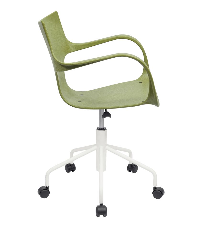 Office seating - ERBI MISKI CHAIR, swivel frame on castors - STILFIBRA