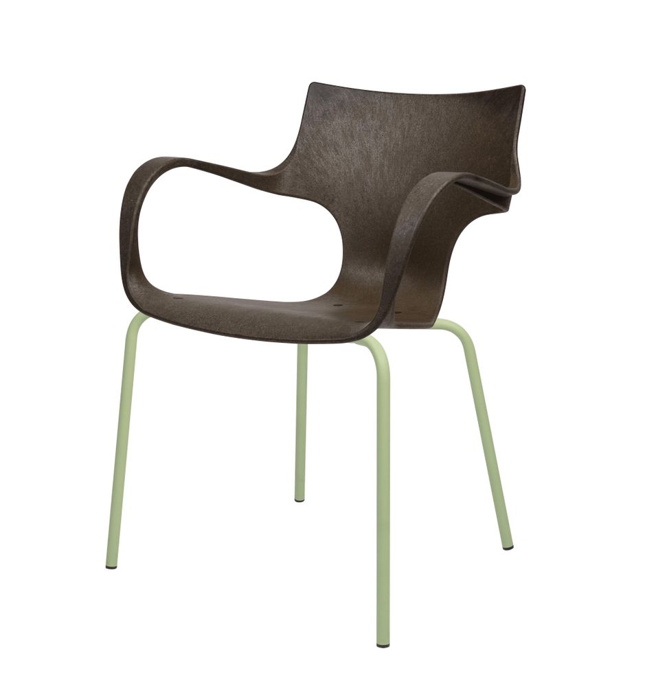 Lawn chairs - ERBI MOKA CHAIR, painted steel frame for indoor and outdoor use - STILFIBRA