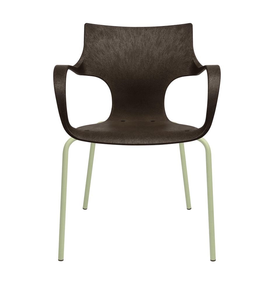 Lawn chairs - ERBI MOKA CHAIR, painted steel frame for indoor and outdoor use - STILFIBRA