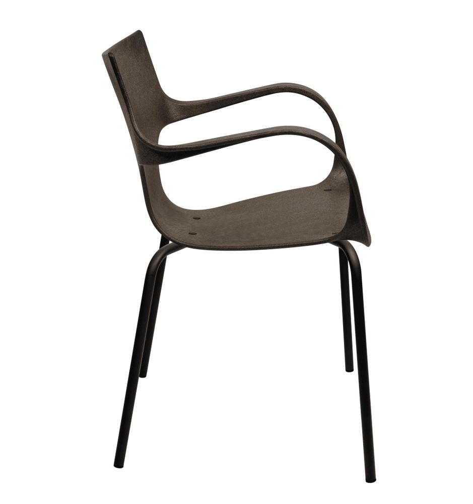 Lawn chairs - ERBI MOKA CHAIR, painted steel frame for indoor and outdoor use - STILFIBRA