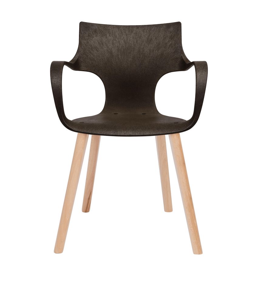 Chairs - ERBI MOKA CHAIR, wooden frame - STILFIBRA