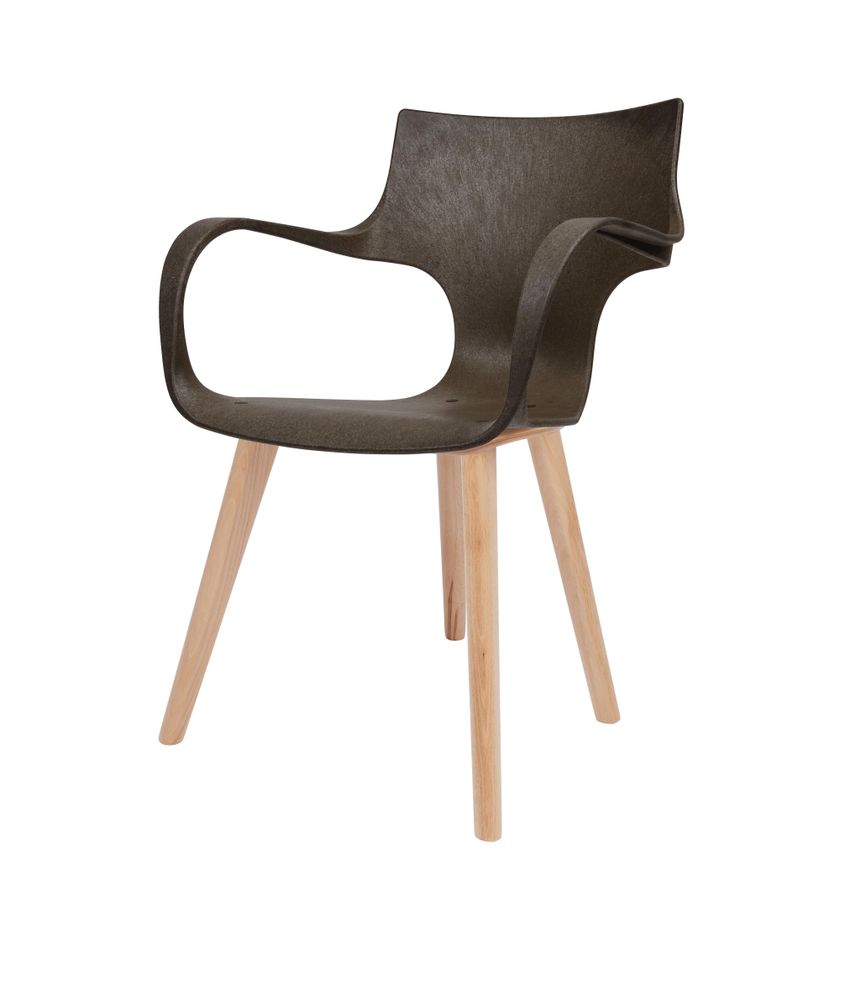 Chairs - ERBI MOKA CHAIR, wooden frame - STILFIBRA