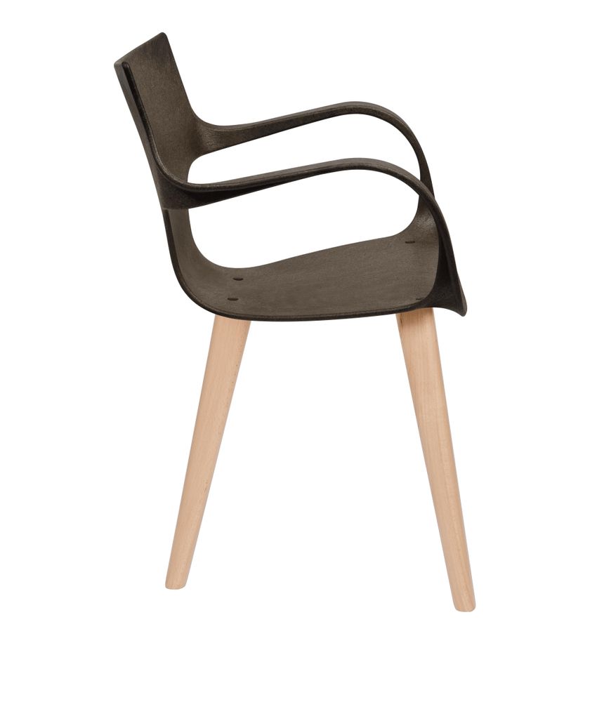 Chairs - ERBI MOKA CHAIR, wooden frame - STILFIBRA