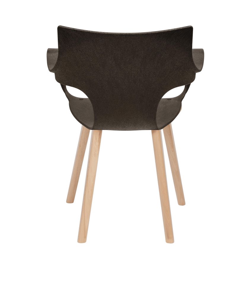 Chairs - ERBI MOKA CHAIR, wooden frame - STILFIBRA