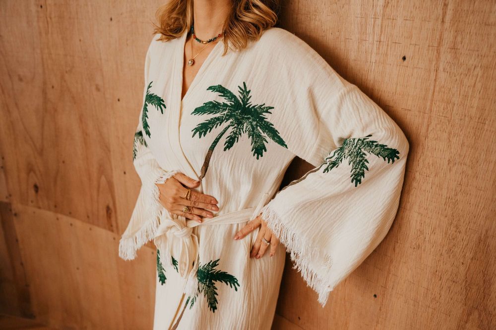 Apparel - COTTON BEACHWEAR- THE PALM - PAMUKME