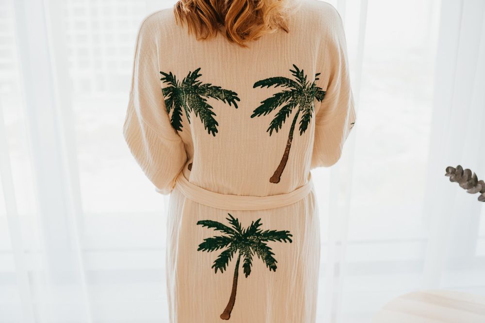 Apparel - COTTON BEACHWEAR- THE PALM - PAMUKME