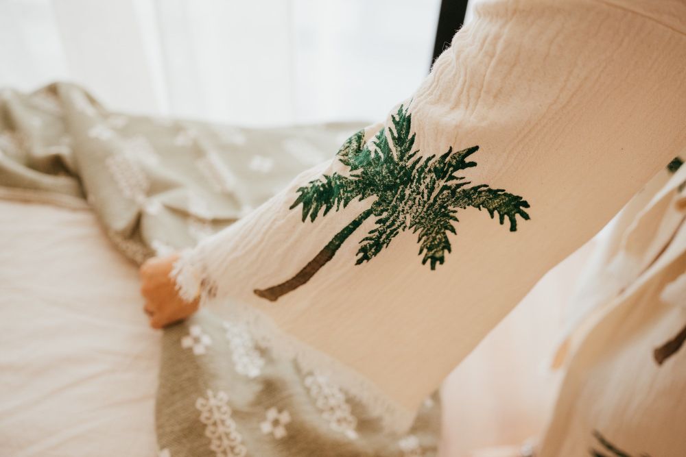 Apparel - COTTON BEACHWEAR- THE PALM - PAMUKME