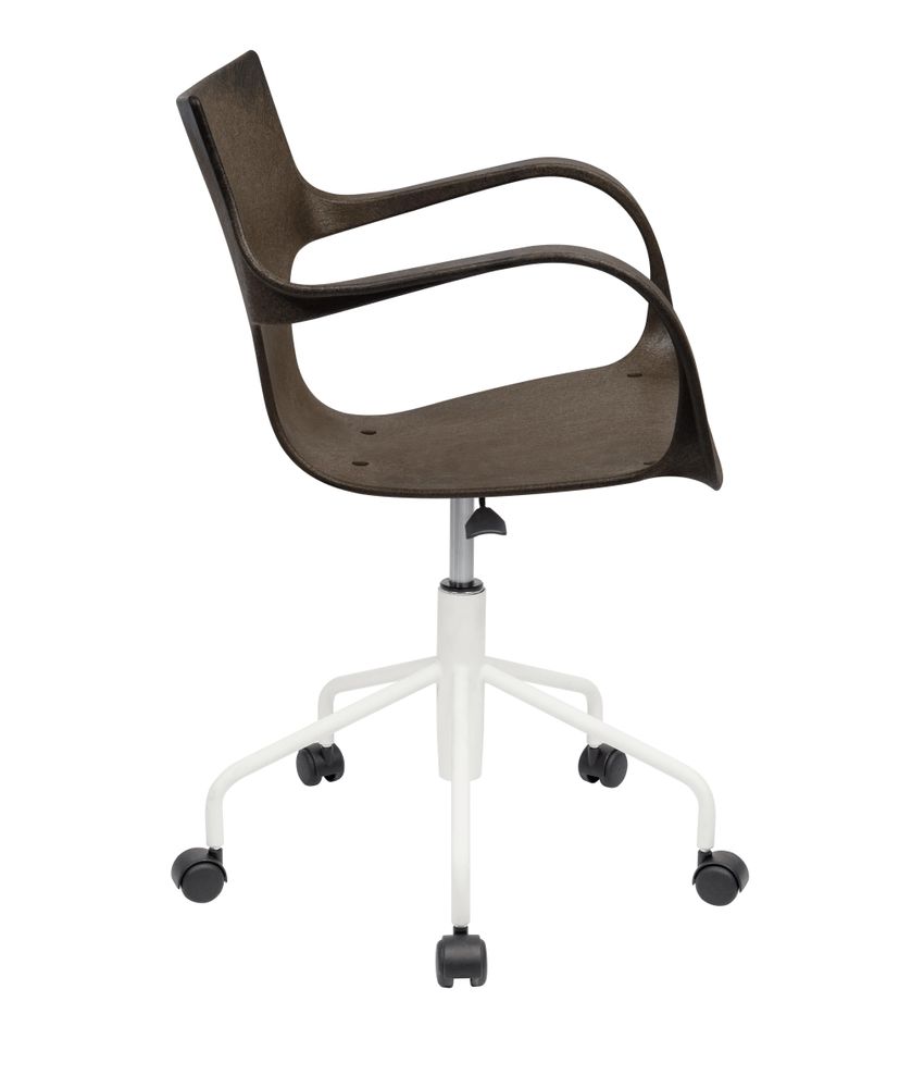 Office seating - ERBI MOKA CHAIR, swivel frame on castors - STILFIBRA