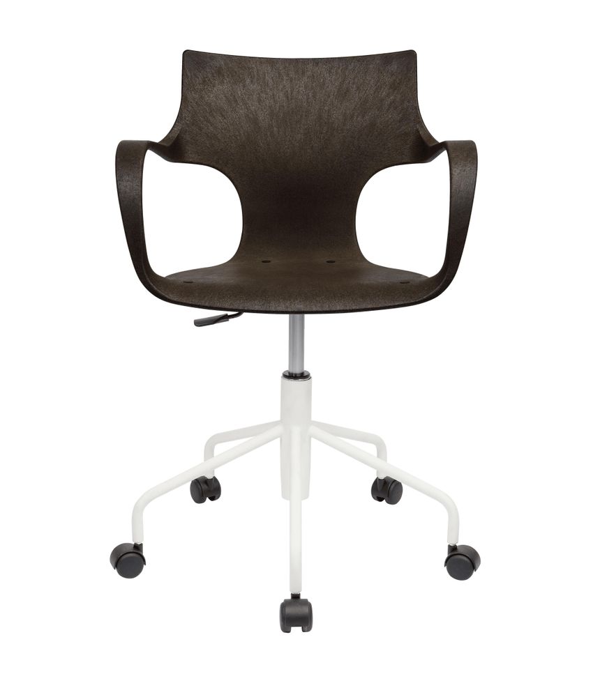 Office seating - ERBI MOKA CHAIR, swivel frame on castors - STILFIBRA