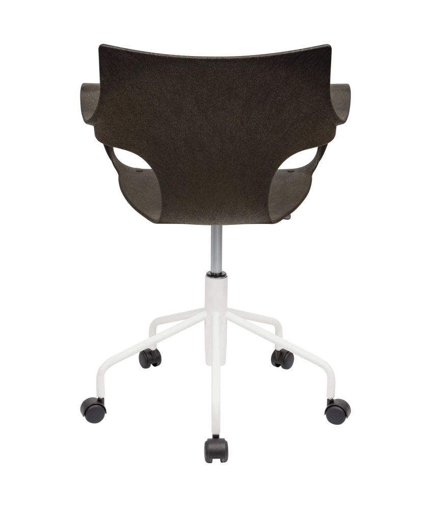 Office seating - ERBI MOKA CHAIR, swivel frame on castors - STILFIBRA