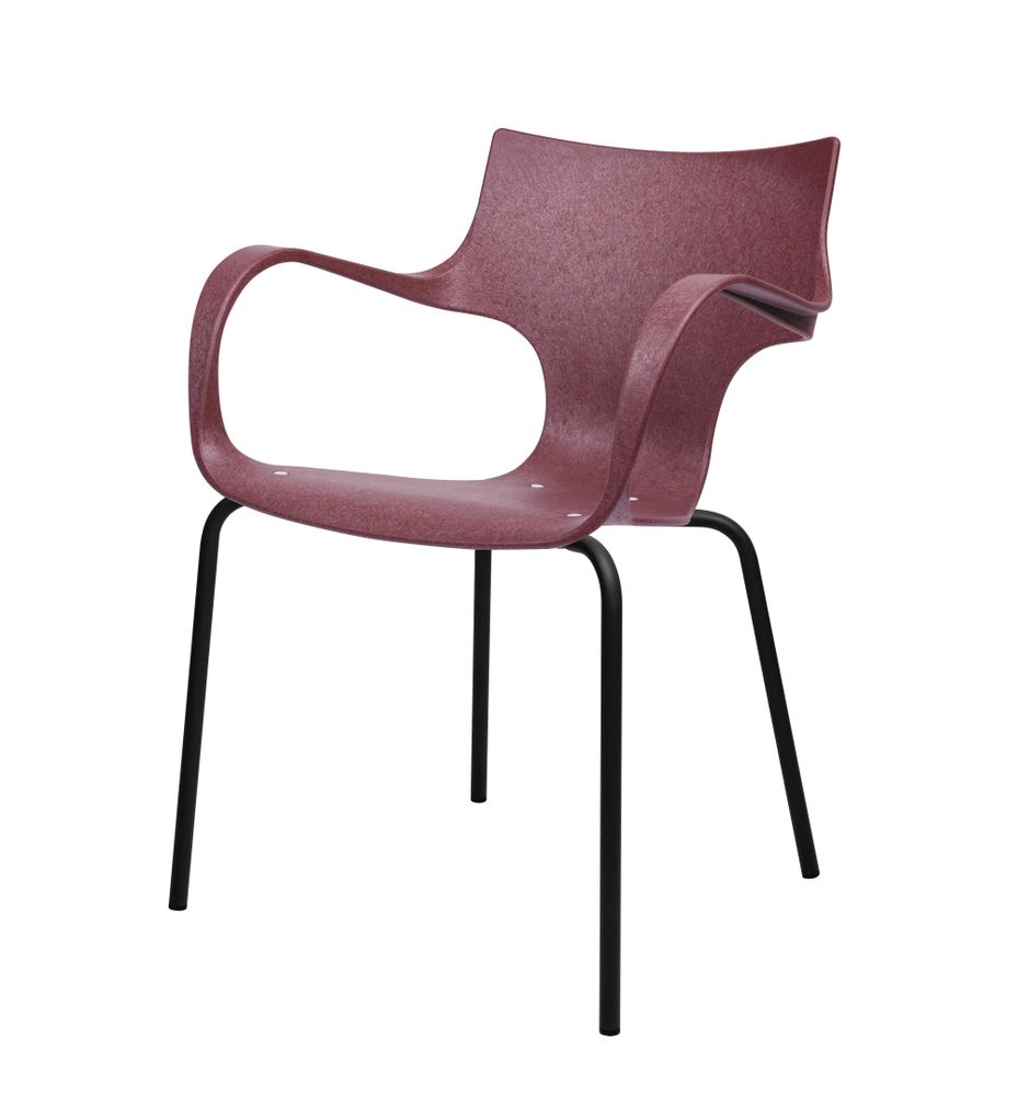 Lawn chairs - ERBI WINI CHAIR, painted steel frame for indoor and outdoor use - STILFIBRA