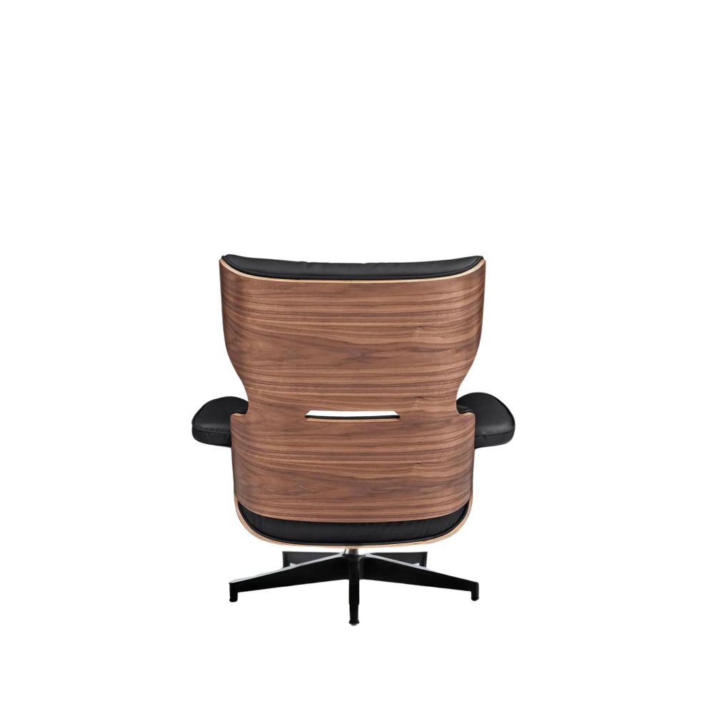 Armchairs - Magnum Lounge Chair - Walnut and Italian Leather - VIBORR