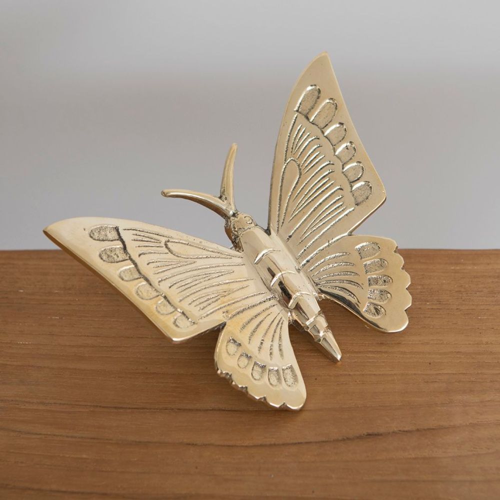 Decorative objects - Brass butterfly - MAHE HOMEWARE