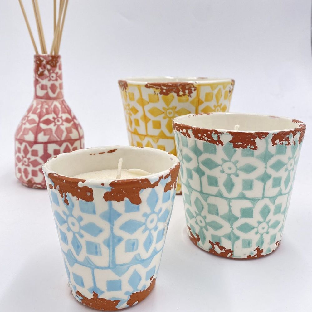 Bougies - Bougies parfumées et diffuseurs de parfum en céramique Mosaic 2024 - WAX DESIGN - BARCELONA