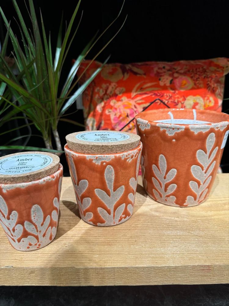 Candles - Autumn Collection ceramic scented candles - WAX DESIGN - BARCELONA