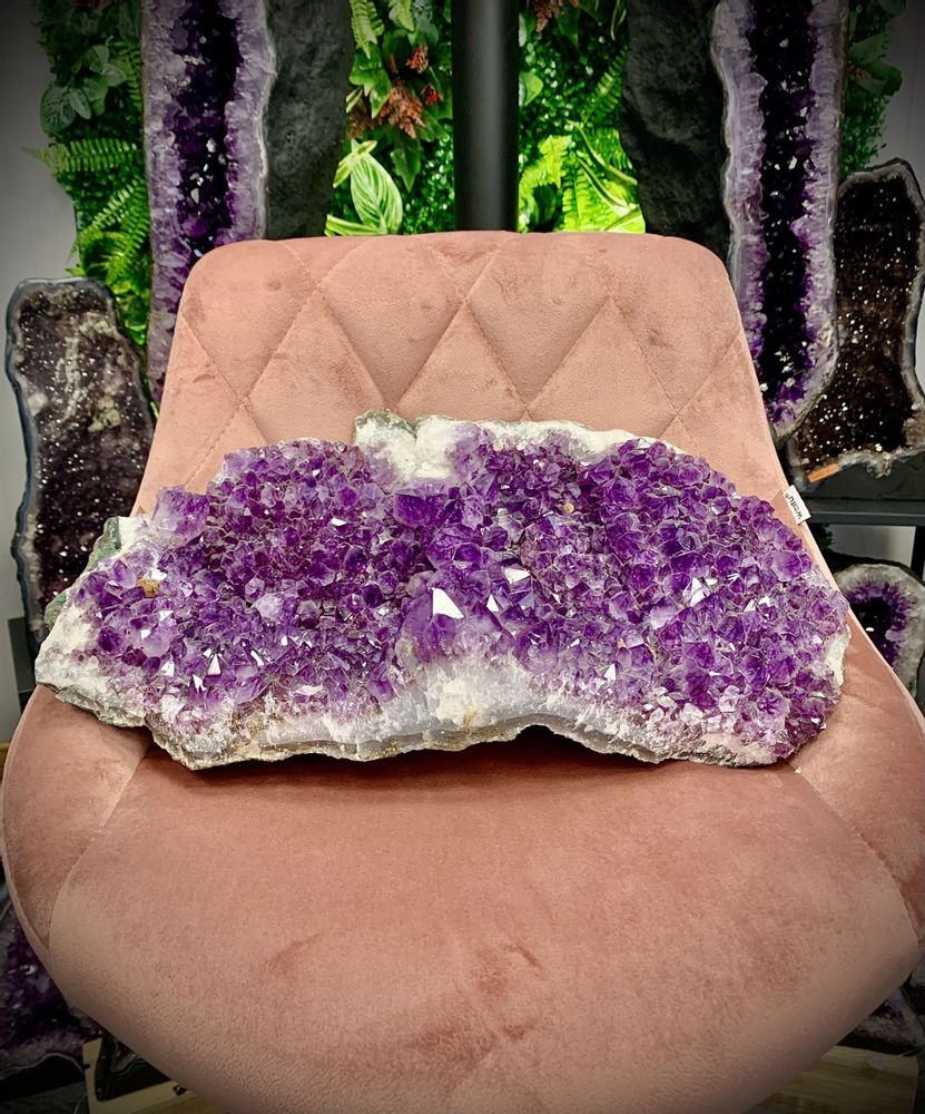 Unique pieces - The XXL Amethyst Druse: Art and Deco Object (unique handmade piece) - LAVENTURINE GALLERY
