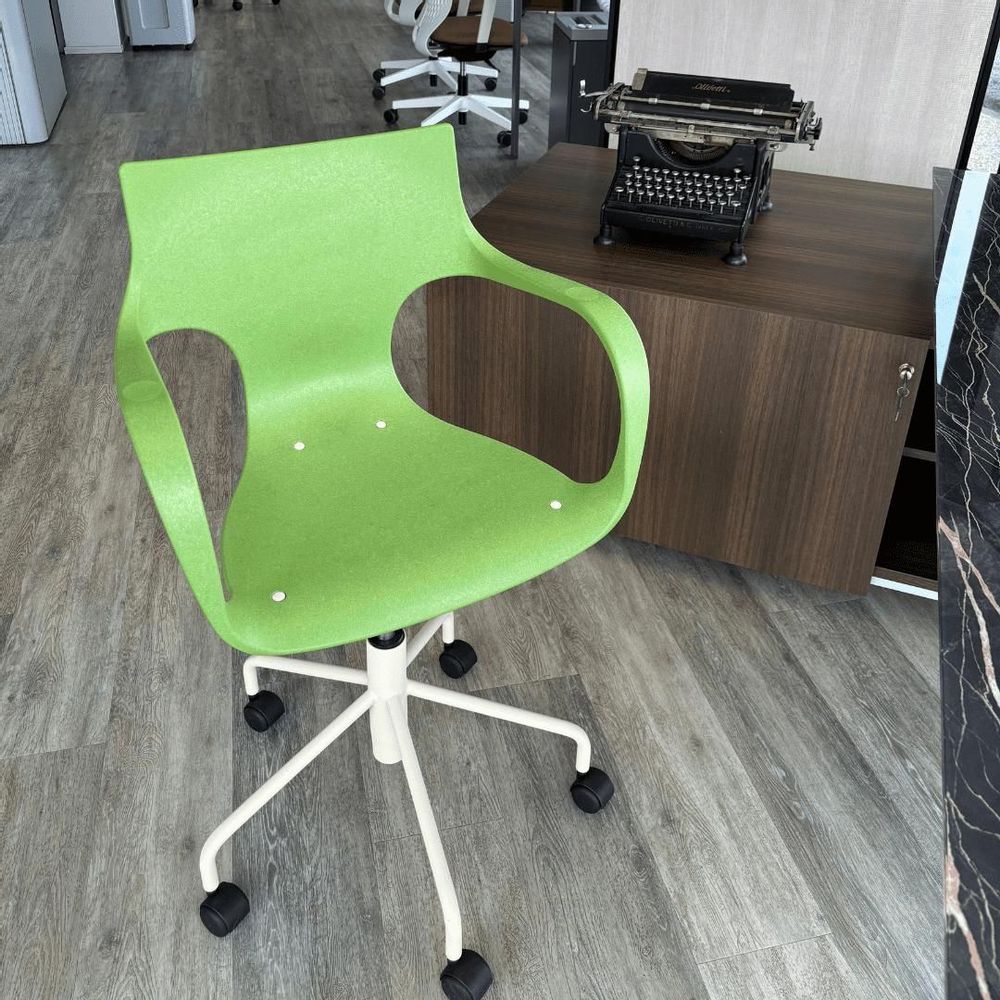 Office seating - ERBI MISKI CHAIR, swivel frame on castors - STILFIBRA