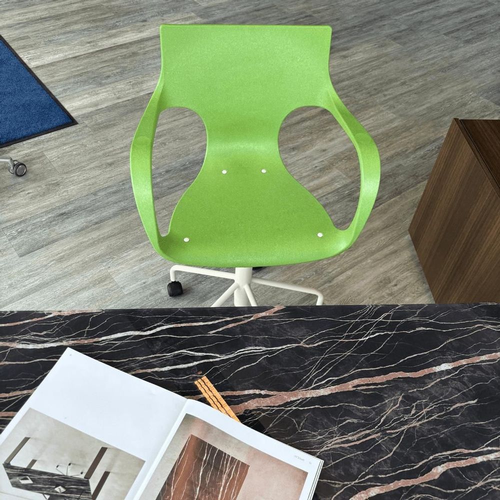 Office seating - ERBI MISKI CHAIR, swivel frame on castors - STILFIBRA