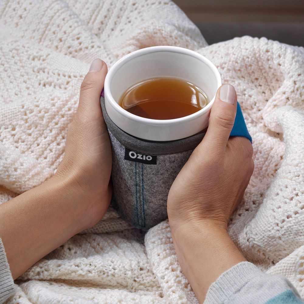 Tea and coffee accessories - Tama, hand-warmer mug - Blue - OZIO TIME