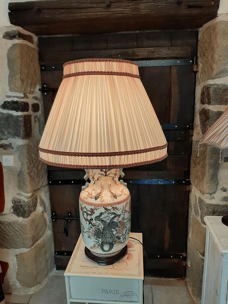 Objets de décoration - Abat-jour Cône à bandeaux en soie plissé froncé - BELLE EPOQUE