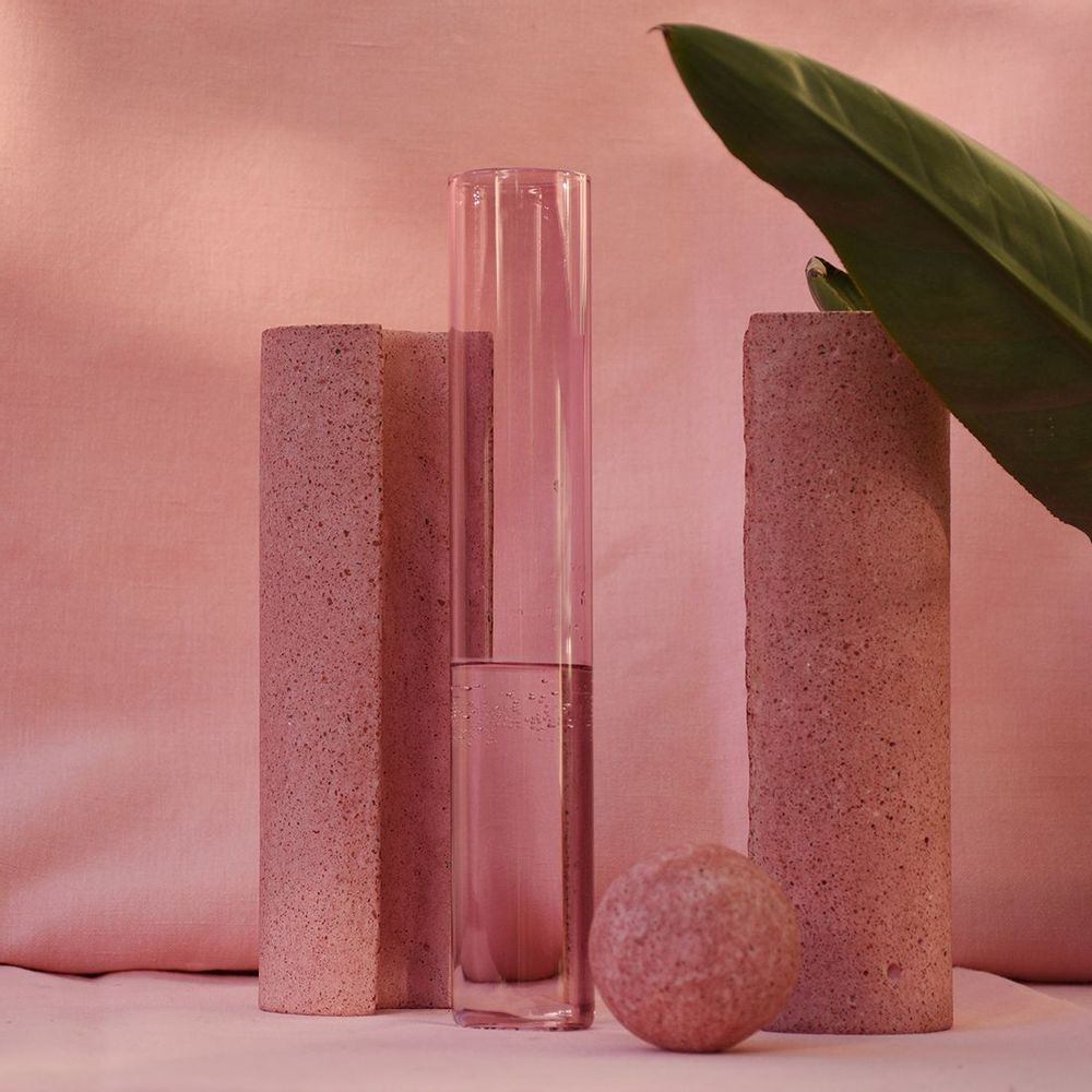 Vases - Vase à fleurs en verre et pierre, PAPILIO MAGNO - COKI