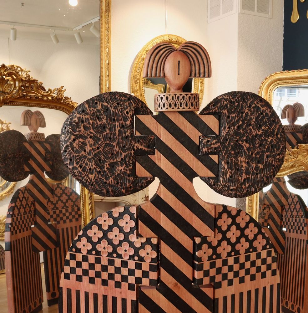 Unique pieces - Screen sculpture\” Clover lady\”. - THIERRY LAUDREN
