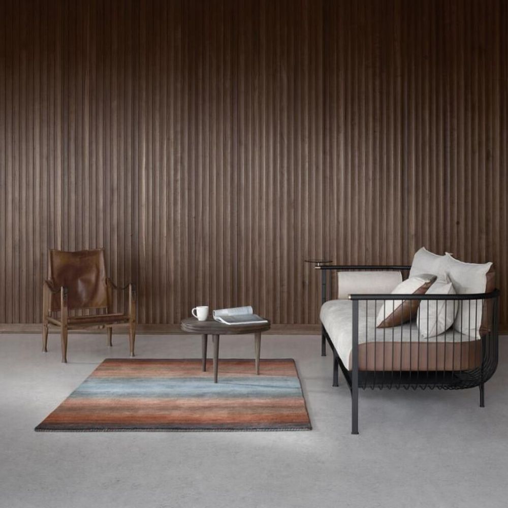 Tapis design - Tapis Panorama - Dark Brown Multi - REZAS RUGS