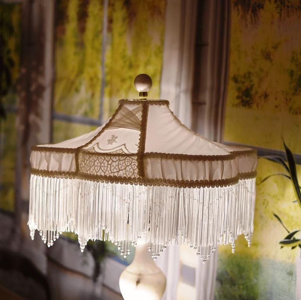 Decorative objects - NUPTIAL Victorian White Lampshade - BELLE EPOQUE