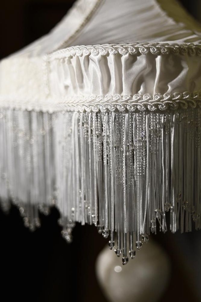 Decorative objects - NUPTIAL Victorian White Lampshade - BELLE EPOQUE