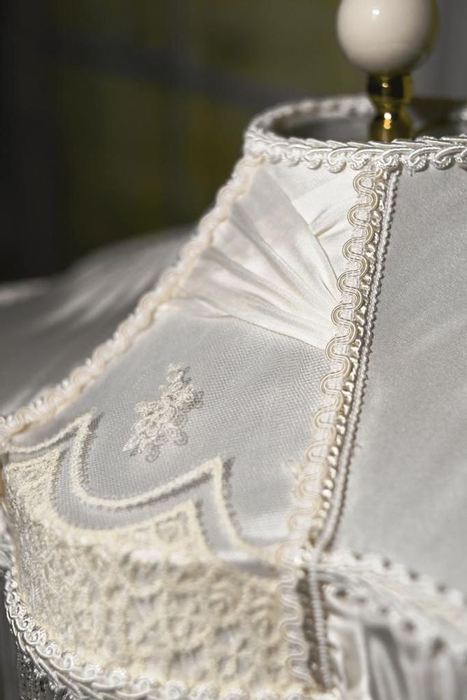 Decorative objects - NUPTIAL Victorian White Lampshade - BELLE EPOQUE