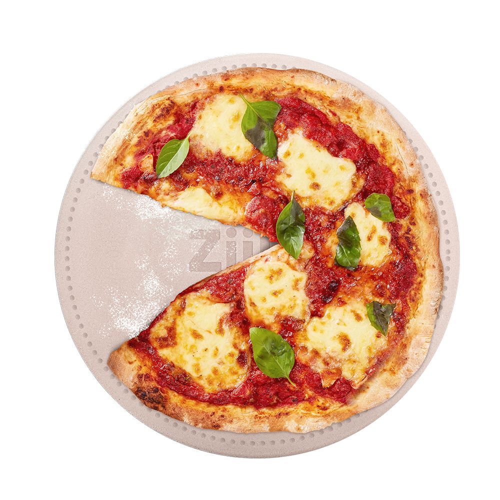 Barbecues - Round pizza stone Ø31.5 cm - Poppa - ZIIPA