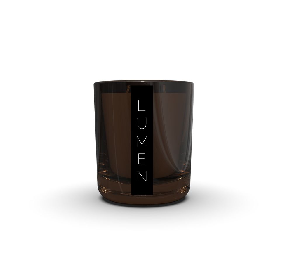 Decorative objects - Wood fire two-wick scented candle - LUMEN • MAISON DE PARFUMS D'INTÉRIEUR