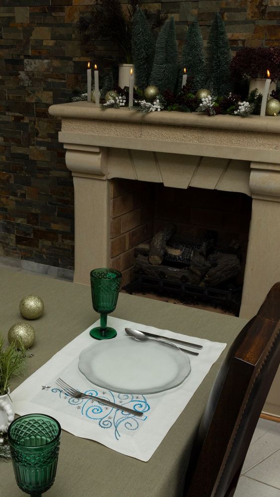 Dessous de plat - Set de 2 sets de table "Joyful Christmas Tree" - HYA CONCEPT STORE