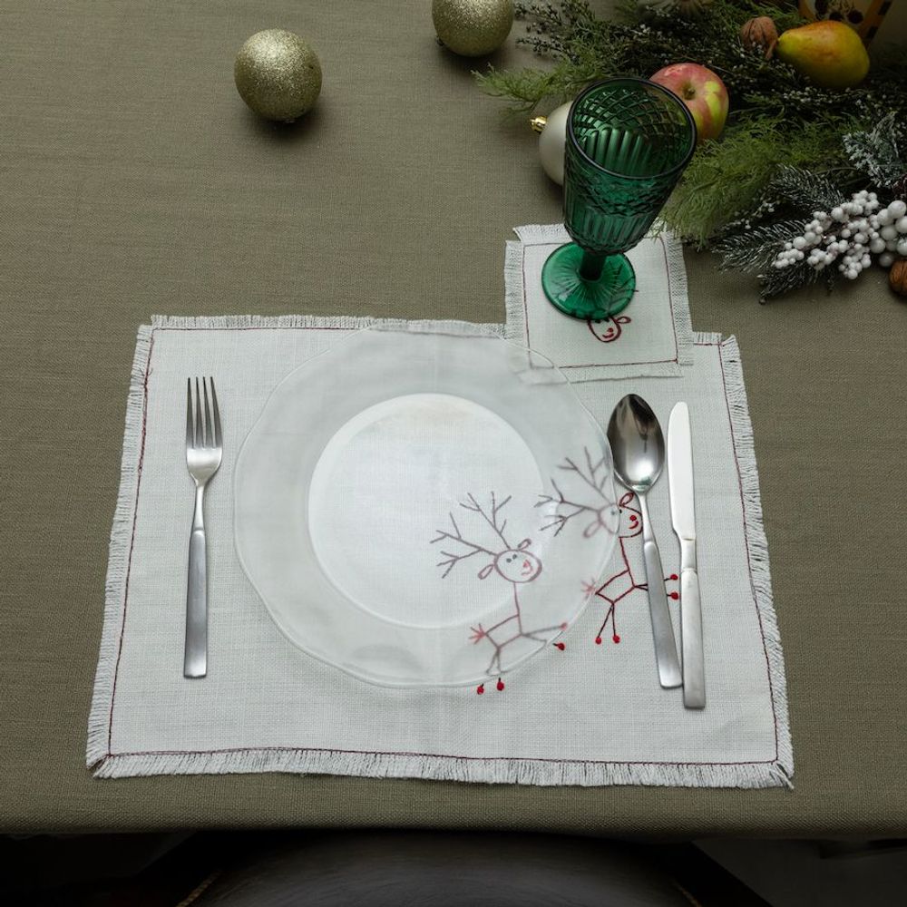 Christmas table settings - Reindeer Rug - HYA CONCEPT STORE