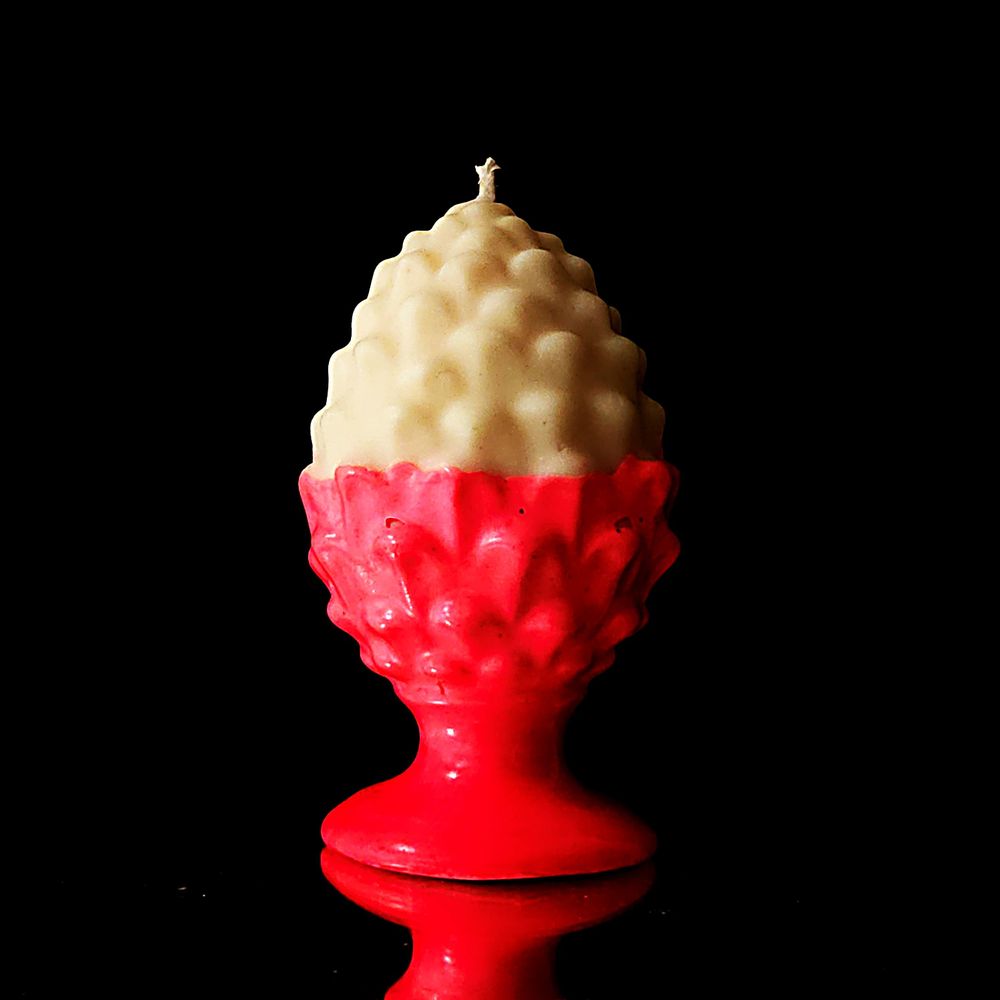 Decorative objects - Pigna Siciliana Rose Musk Candle - PONPON CURIOSITAS