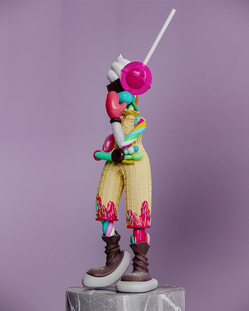 Sculptures, statuettes and miniatures - Sculpture – Candy Lady - YOOMOOTA