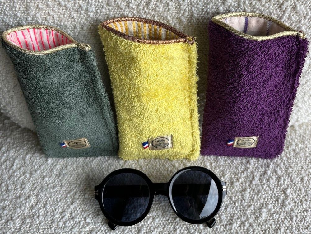 Lunettes - Etui Lunettes Made in France - upcycling - Violet ou jaune - ATELIER DUNE