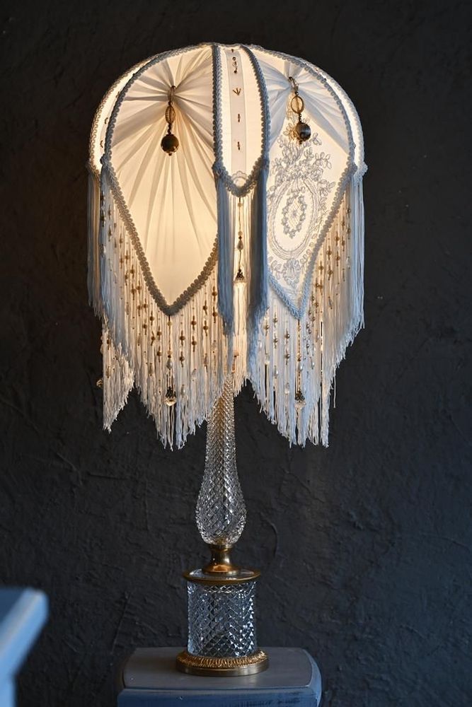 Decorative objects - MEDUSA WHITE Victorian Tulip Shaped Lampshade - BELLE EPOQUE