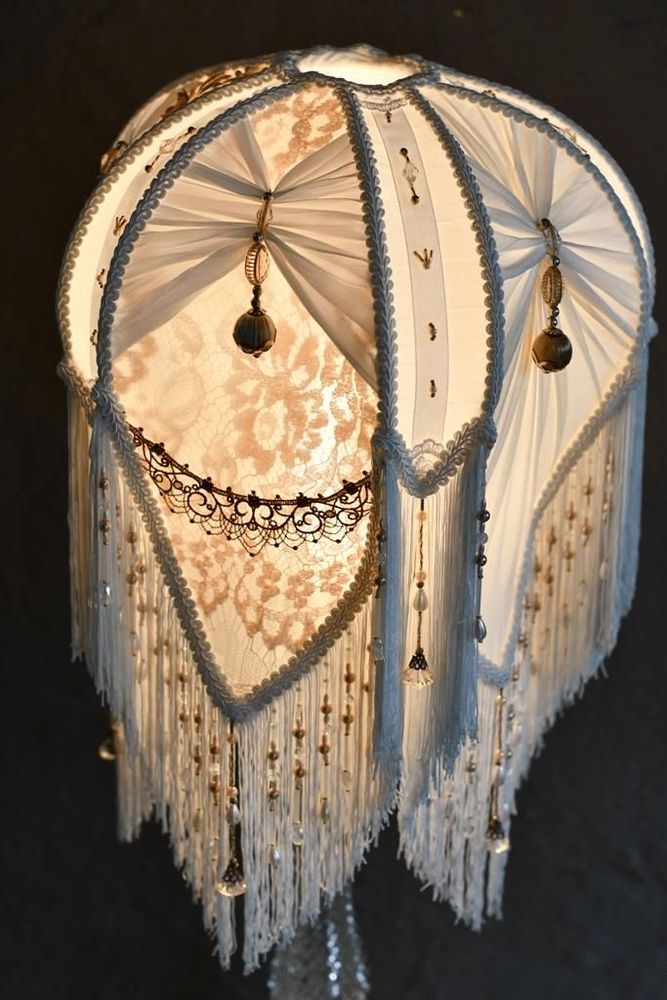 Decorative objects - MEDUSA WHITE Victorian Tulip Shaped Lampshade - BELLE EPOQUE