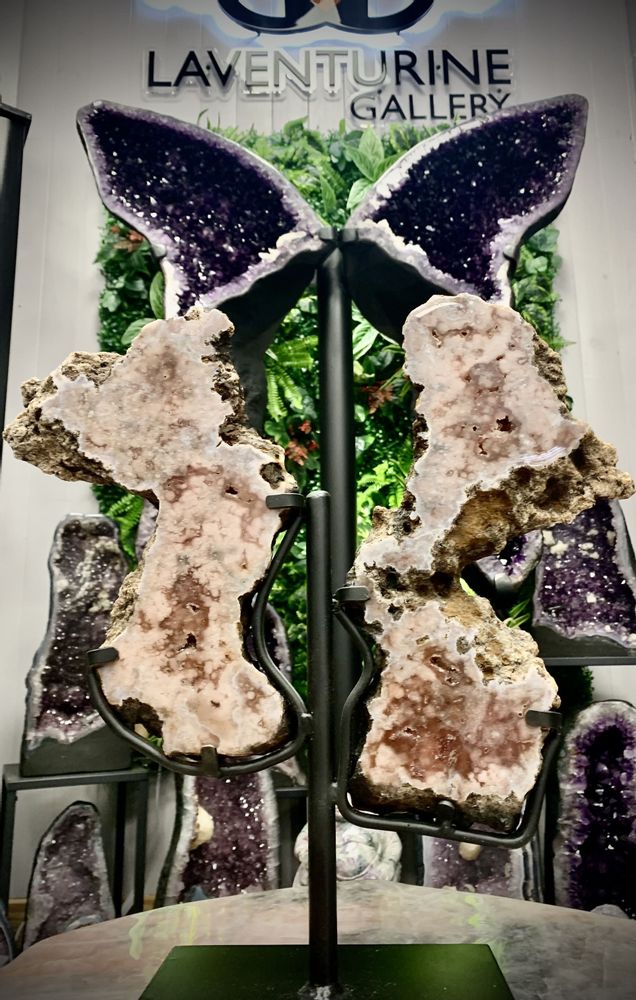 Design objects - PINK AMETHYST: DECORATIVE OBJECT (UNIQUE HANDMADE PIECE) - LAVENTURINE GALLERY
