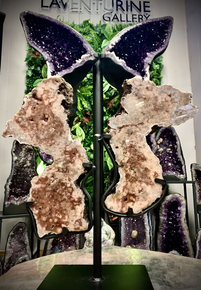 Design objects - PINK AMETHYST: DECORATIVE OBJECT (UNIQUE HANDMADE PIECE) - LAVENTURINE GALLERY