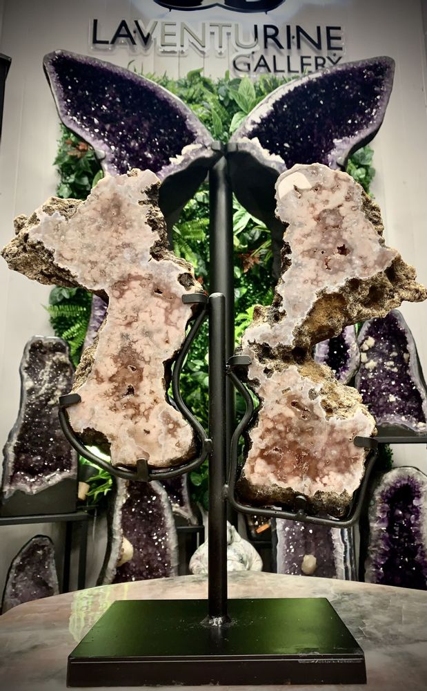 Design objects - PINK AMETHYST: DECORATIVE OBJECT (UNIQUE HANDMADE PIECE) - LAVENTURINE GALLERY